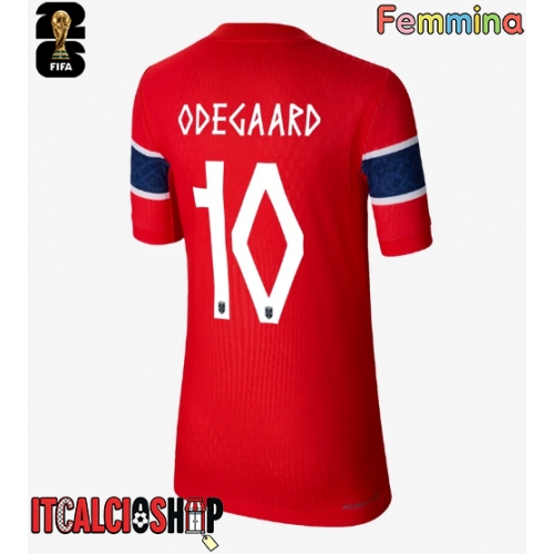 Norvegia Martin Odegaard #10 Prima Maglia Femmina Mondiali 2026 Manica Corta